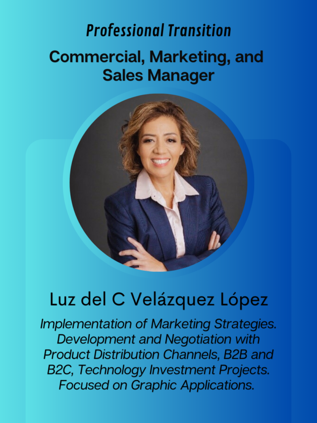 Commercial, Marketing and Sales Manager. Luz del C Velázquez.